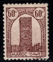 French Morocco - #182 Tower of Hassan Rabat - Unused NG