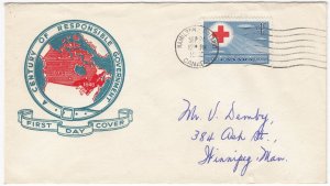 CANADA FIRST DAY COVER #317 RED CROSS CONFERENCE, LOT OF 3