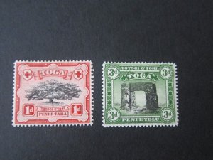 Tonga 1942 Sc 74,77 MH