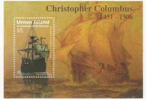 Union Island 2006 - Christopher Columbus - Stamp Souvenir sheet - MNH