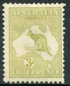 AUSTRALIA # 47 Fine Heavy Hinged Issue - TYPE I KANGAROO NATIONAL MAP - S5820 