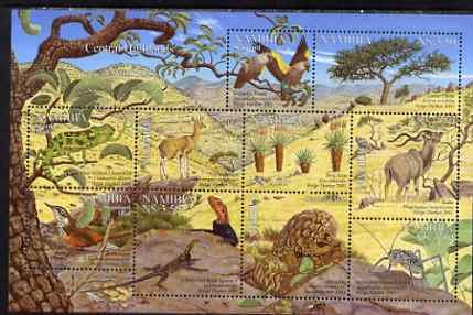 NAMIBIA - 2001 - Flora and Fauna - Perf 10v Sheet - Mint Never Hinged