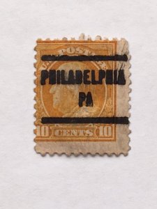 USA–1917–Single “Famous Person” City Pre-Cancel Stamp–SC# 510 - Used