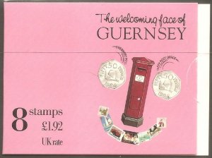 GUERNSEY Sc# 550a MNH FVF Booklet Complete Fish Fruit Sea Shells Butterflies