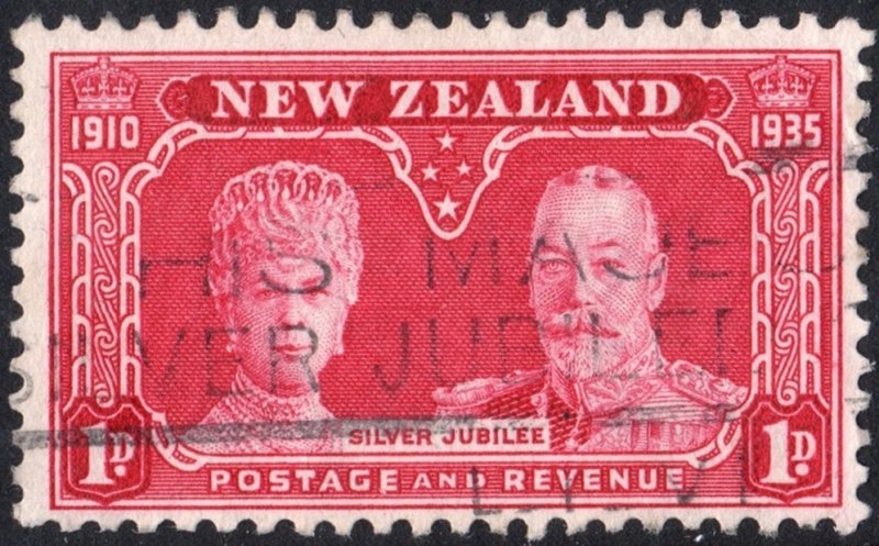 New Zealand: SC#200 1d King George V: Silver Jubilee (1935) Used