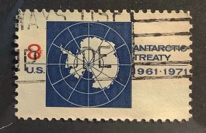 USA 1971 Scott 1431 used - 8c,  Antarctic Treaty