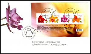 Canada 2243 Flowers Souvenir Sheet Canada Post U/A FDC