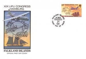 Falkland Islands, Worldwide First Day Cover, U.P.U. Universal Postal Union