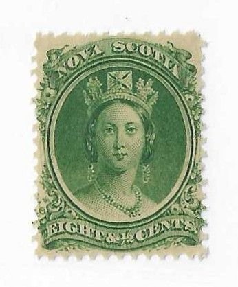 Nova Scotia Sc #11  8 1/2c green NH centered VF