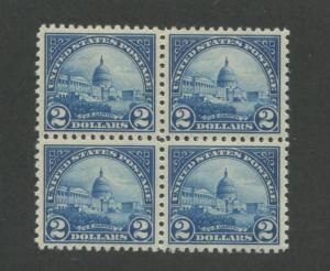 1923 Unites States Postage Stamp #572 Mint Never Hinged VF Block of 4
