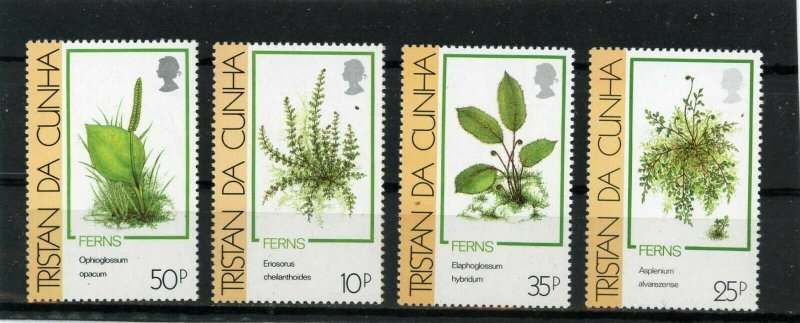 TRISTAN DA CUNHA 1989 FLORA PLANTS SET OF 4 STAMPS MNH 