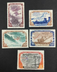 MOMEN: RUSSIA SC #1598-1602 1951 MINT OG NH LOT #62551