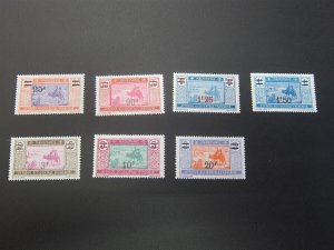 French Mauritania 1924 Sc 58-64 set MH