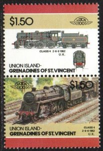 St. Vincent Grenadines - Union Island Sc #49 Mint Hinged pair