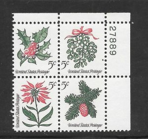 #1254-57 MNH Plate Block Plate #27889 UR