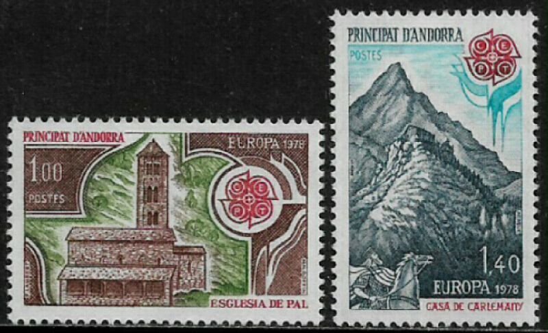 Andorra, French #262-3 MNH Set - Europa