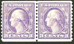 U.S. #493 MINT PAIR OG NH