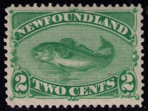 Newfoundland # 46 Mint VF VLH Cat $ 60