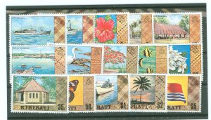 Kiribati #327a-340c  Single (Complete Set)