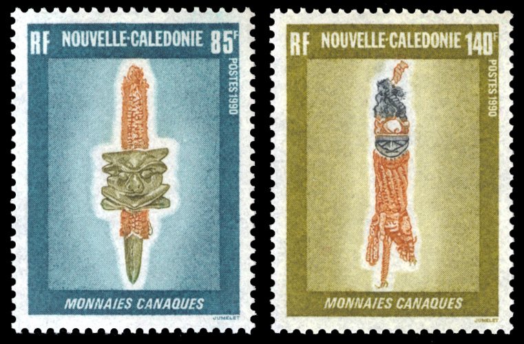 New Caledonia 1990 Scott #629-630 Mint Never Hinged