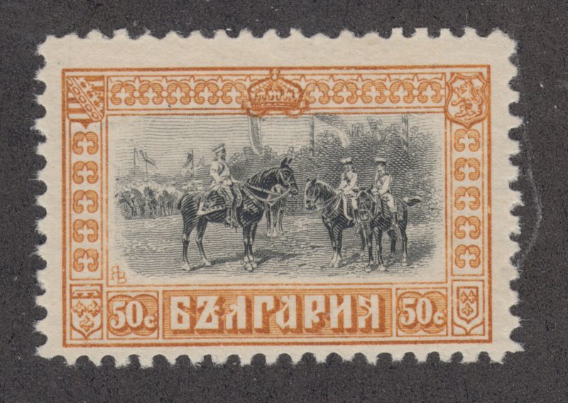 Bulgaria Sc 97 MNH. 1911 50s Tsar & Princes on Horses