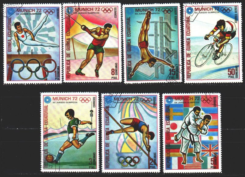 Equatorial Guinea. 1972. 108-14. Munich, summer olympic games. USED.