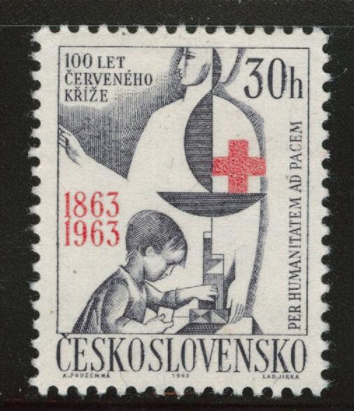 CZECHOSLOVAKIA Scott 1184 MH* 1963 Red Cross stamp