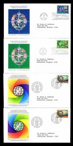 1977 UN 25TH ANNIVERSARY 1ST DAY COVERS - NY & GENEVA - 4 EA - $6.50 (ESP#L4498)