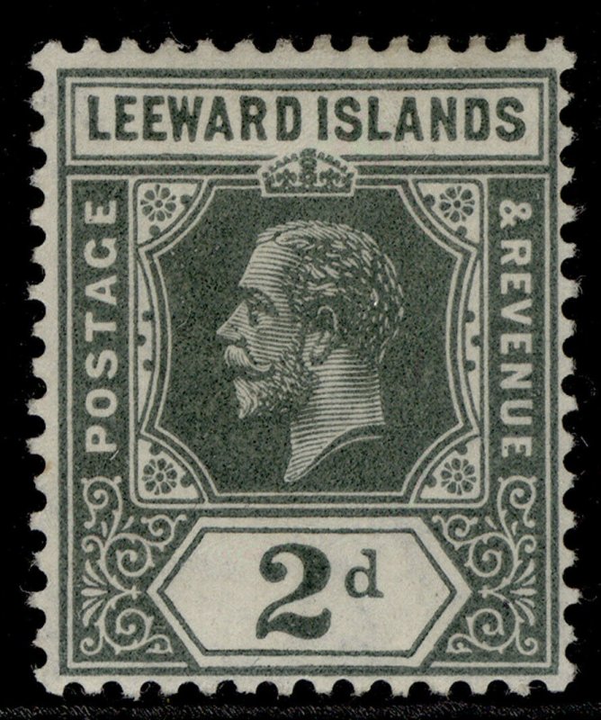 LEEWARD ISLANDS GV SG49, 2d slate grey, M MINT.