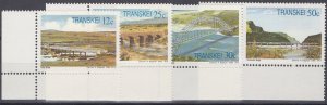 ZAYIX South Africa Transkei 159-162 MNH Bridges