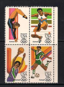 #C101-04 Summer Olympics-1984 Block/4  CV$4.25
