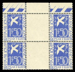 France, 1900-1950 #294 (YT 294) Cat€480+, 1934 Dove and Olive Brance, verti...