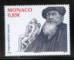 Monaco 2569 MNH,  Auguste Rodin - Sculptor Issue from 2009.