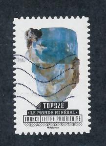 France 2016   used - Mineral World,  topaze