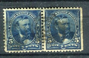 USA; 1894 early Presidential issue fine used 5c. pair