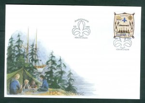 Aland. FDC 1998. Scouting, Logo, Ship, Forest. Sc.# 148
