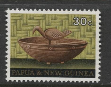 Papua New Guinea- Scott -318 - Handicraft -1970 -MNH -Single 30c Stamps