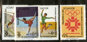 ECUADOR 1054-7 MNH SCV $2.30 BIN $1.15 OLYMPICS