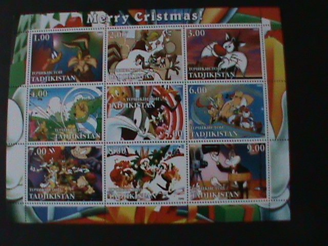 TAJIKISTAN--DINSEY CARTOONS-LOONEY TUNES-AT CHRISTMAS-MNH-SHEET VF-LAST ONE