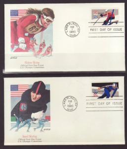 US 1795-1798 Olympics 1980 Fleetwood S/4  U/A FDC