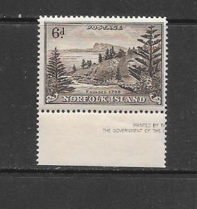 NORFOLK ISLAND #9  MNH