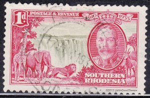 Southern Rhodesia 33  Victoria Falls, Jubilee Issue 1935