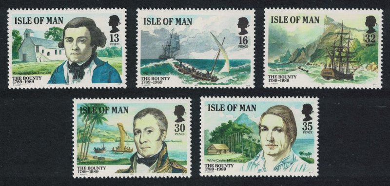 Isle of Man Bicentenary of the Munity on the Bounty 5v SG#408=414