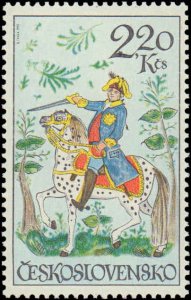 Czechoslovakia #1837-1842, Complete Set(6), 1972, Art, Horses, Never Hinged