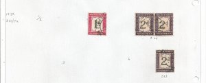 SOUTH AFRICA ; BRITISH - 1932 - Postage Due - Perf 4 Stamps - Light Hinged