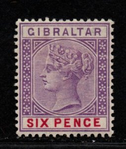 $Gibraltar Sc#19 M/H/VF+, Cv. $47.50 