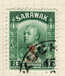 SARAWAK; 1947 early C. Brooke Crown Colony issue fine used 3c. value