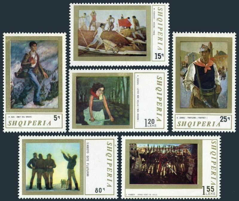 Albania 1388-1393,MNH.Michel 1513-1518. Contemporary paintings,1971.