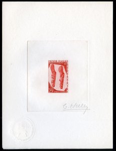 French Colonies, French Polynesia #237P, 1967-68 Carved Stilt Stirrups, 25f s...