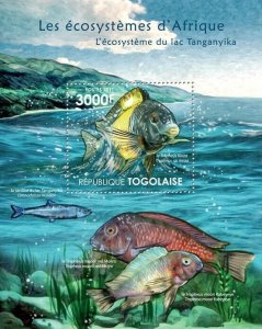 Togo 2011 MNH - Ecosystem of Tanganyika Lake. YT 518, Mi 4228/Bl.647
